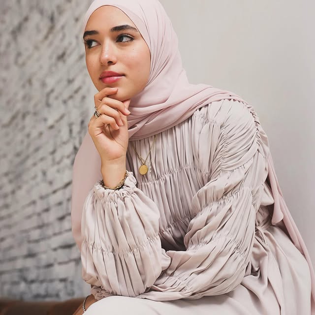 Sumaya Couture — blush pleated set